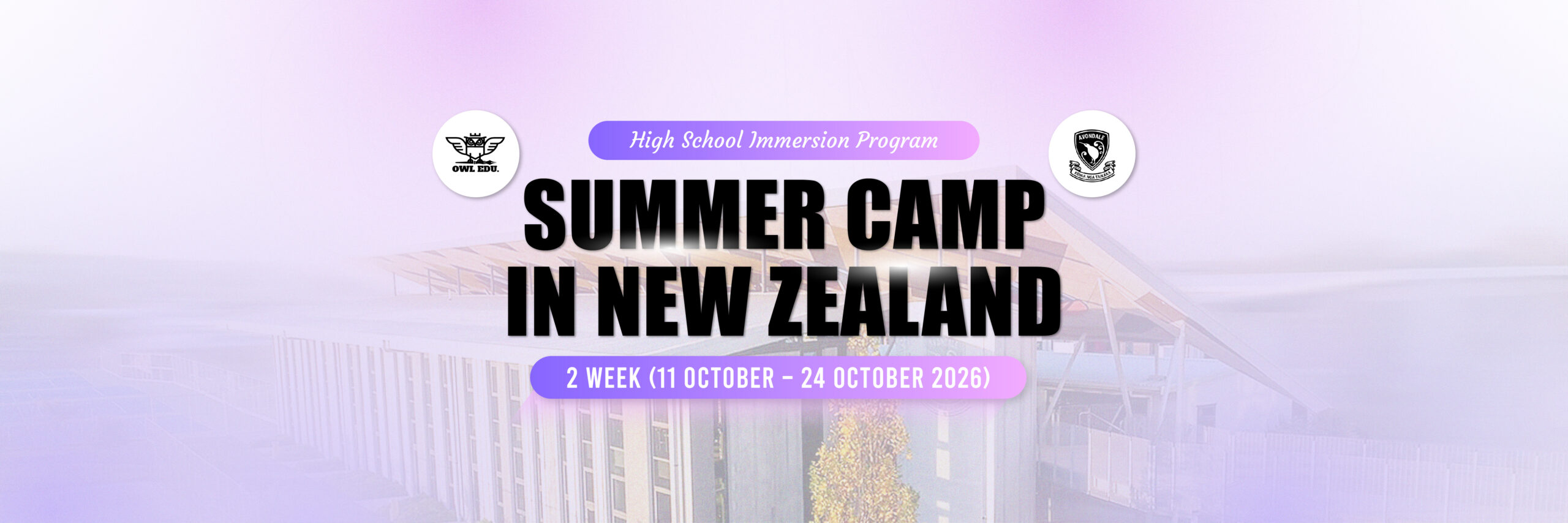 banner summer camp new zealand 2 วีค